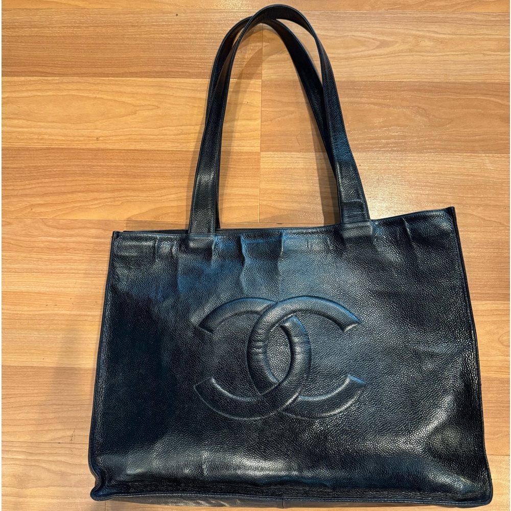 Chanel Caviar XL Tote Bag Black